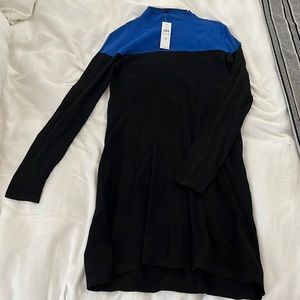 Ann Taylor Colorblock Mockneck Dress